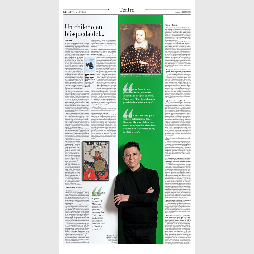 La invención de Shakespeare. Christian Torres - Imagen 2
